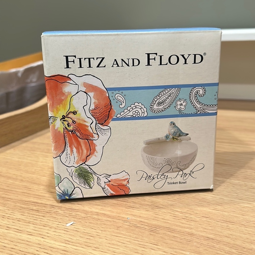 Fitz and Floyd Paisley Park Trinket Bowl